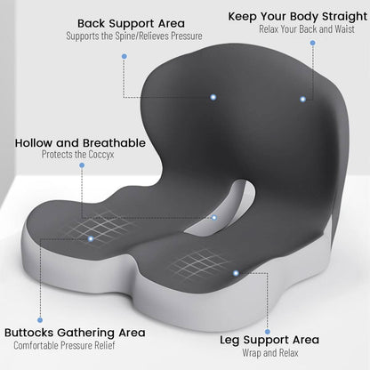 Ergonomisches Lendenkissen für Bürostühle und Autos