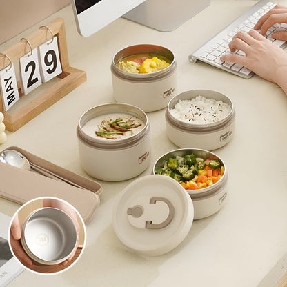 Isolierte Lunchbox mit mehrschichtigen Fächern und auslaufsicherem Design | Mit Tragetasche