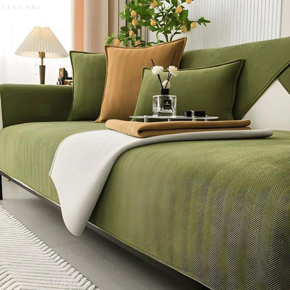 L-Form Sofaüberwurf – Rutschfester, weicher Couchschutz für Komfort und Stil