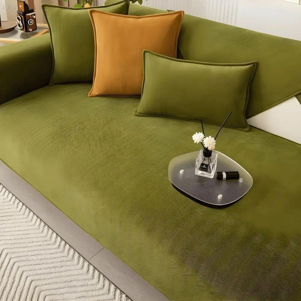 L-Form Sofaüberwurf – Rutschfester, weicher Couchschutz für Komfort und Stil