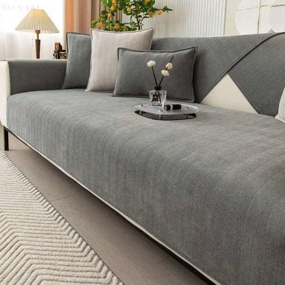 L-Form Sofaüberwurf – Rutschfester, weicher Couchschutz für Komfort und Stil