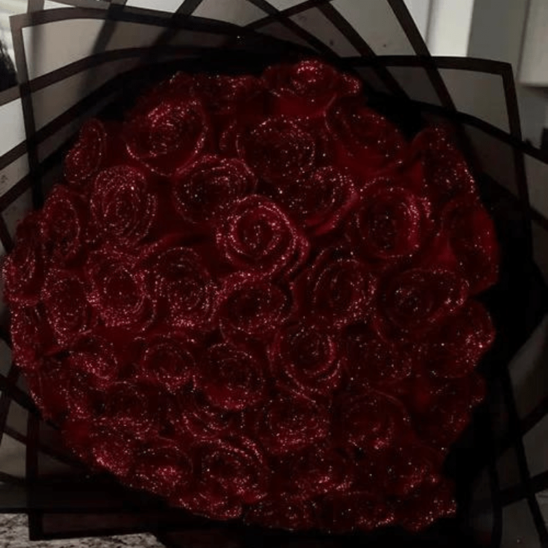 Ewige Glitzerrose für romantische Geschenke & Wohnkultur
