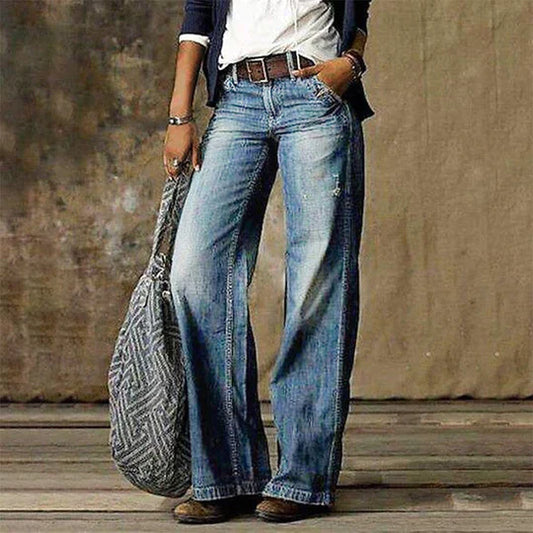Damen Baggy Jeans | Lang