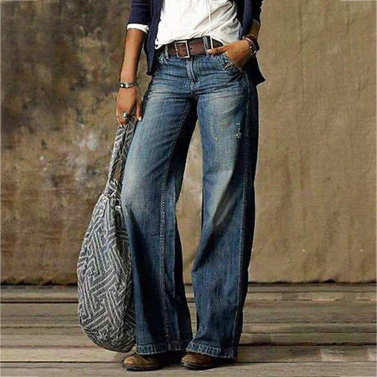 Damen Baggy Jeans | Lang