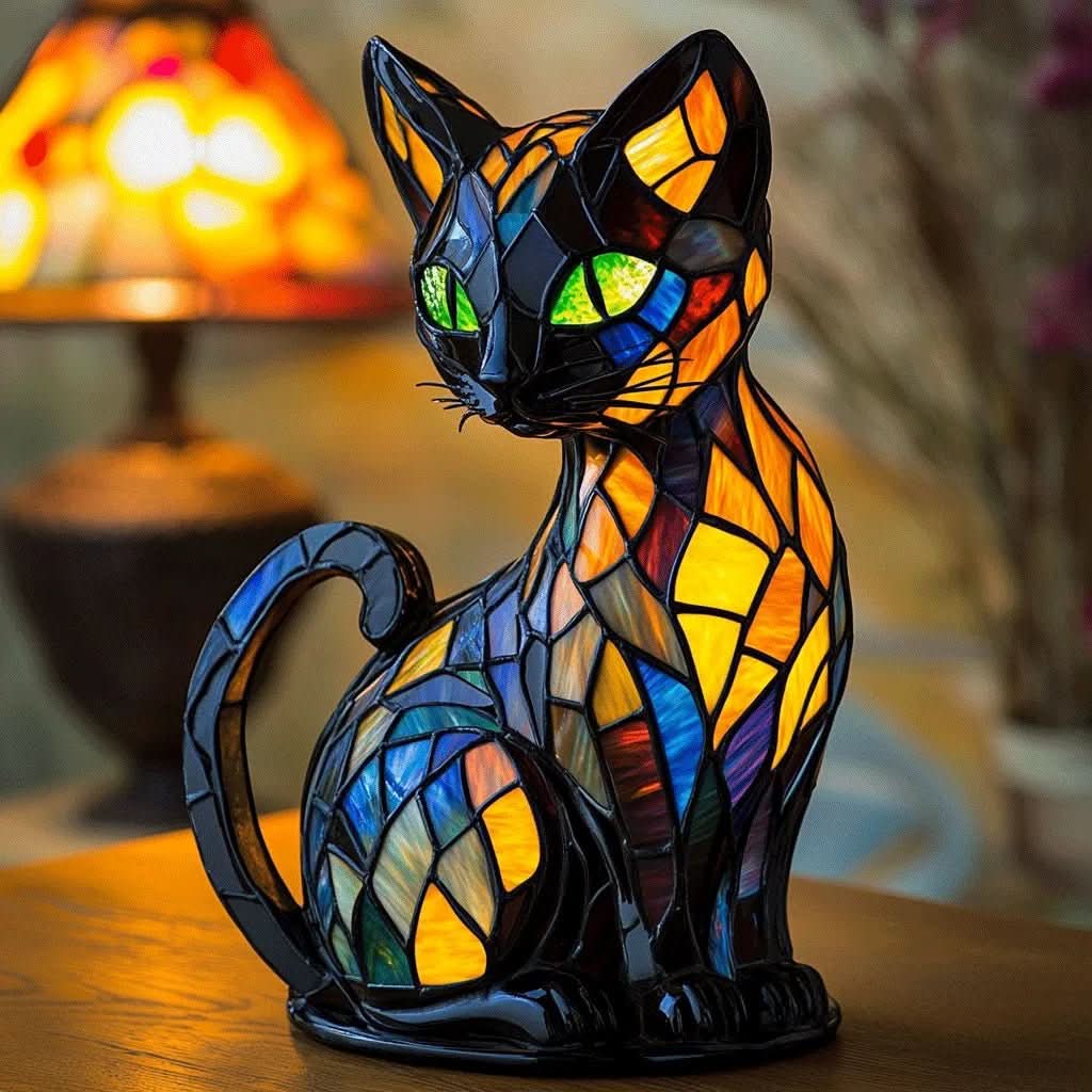 Verspielt LED Katzen Nachtlicht mit sanftem Ambienteglanz