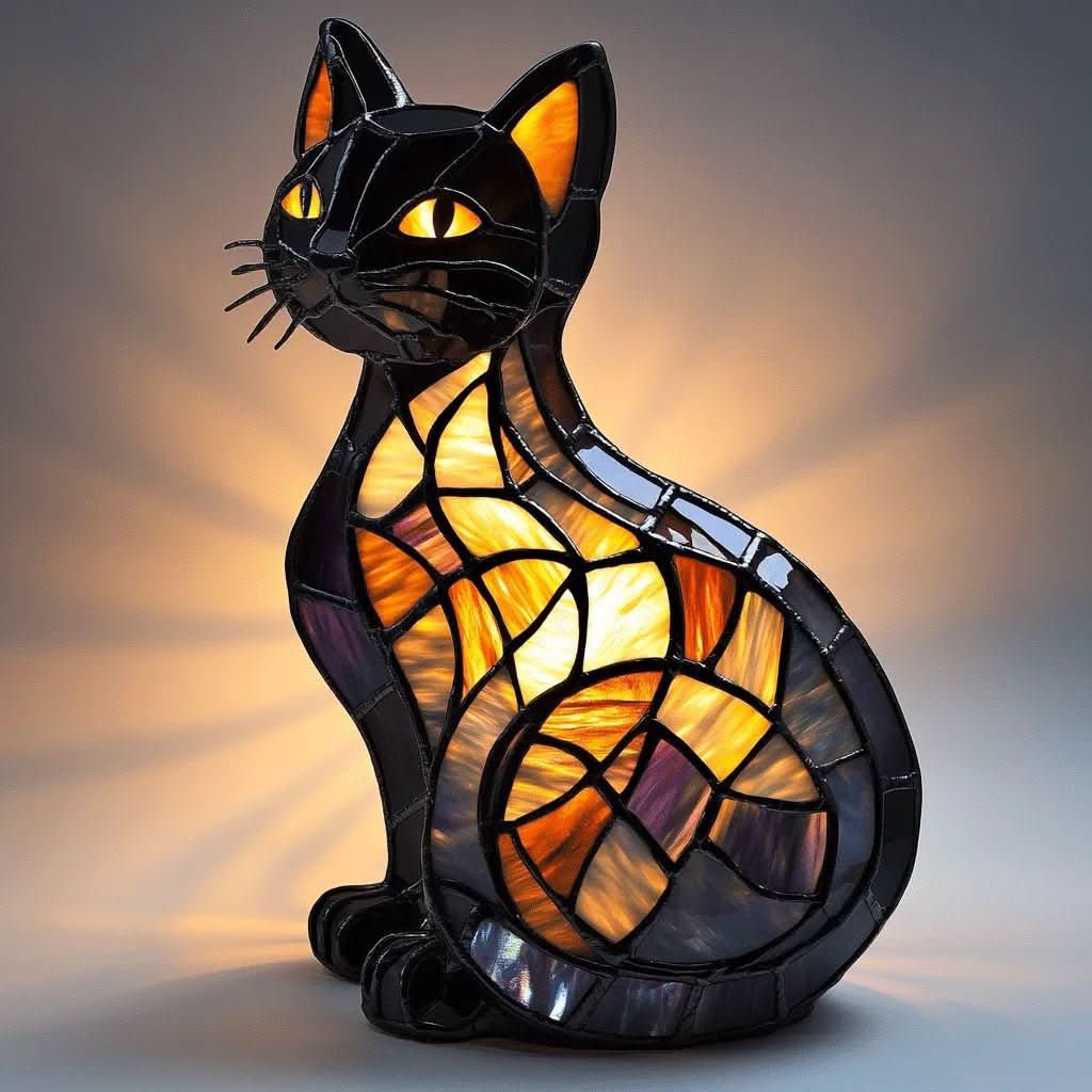 Verspielt LED Katzen Nachtlicht mit sanftem Ambienteglanz