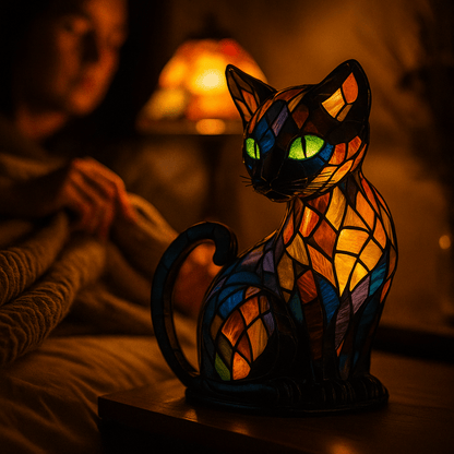 Verspielt LED Katzen Nachtlicht mit sanftem Ambienteglanz