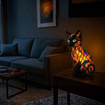 Verspielt LED Katzen Nachtlicht mit sanftem Ambienteglanz