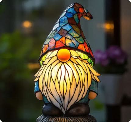 Künstlerische LED Nachtlampe – Schimmernde Hunderasse Statue