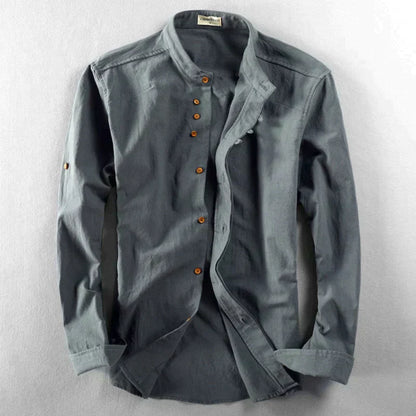 Herren Elegant Hemd | Stehkragen