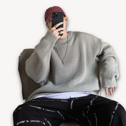 Men's Oversized Pullover Sweater | Winter