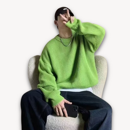 Men's Oversized Pullover Sweater | Winter