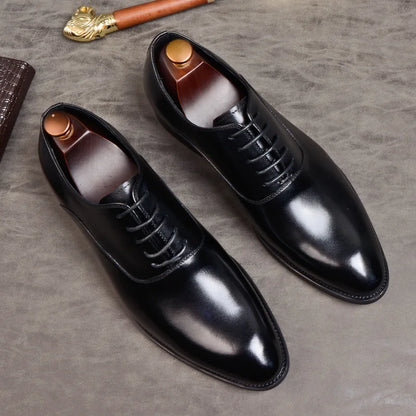 Herren Italienische Kunstleder Oxfordschuhe für formelle Anlässe