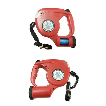 LED-Hundeleine mit integriertem Taschenlampe für sichere Spaziergänge