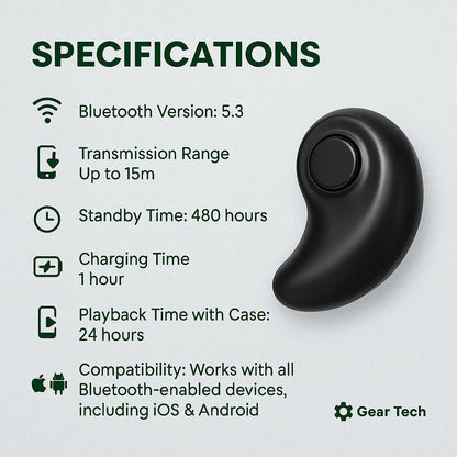 Kabellose Schlafkopfhörer mit Bluetooth 5.3