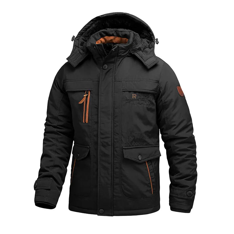 Men's Waterproof Insulated Jacket | Removable Hood