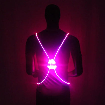 Reflektierende LED-Weste für Laufen, Radfahren und Gehen