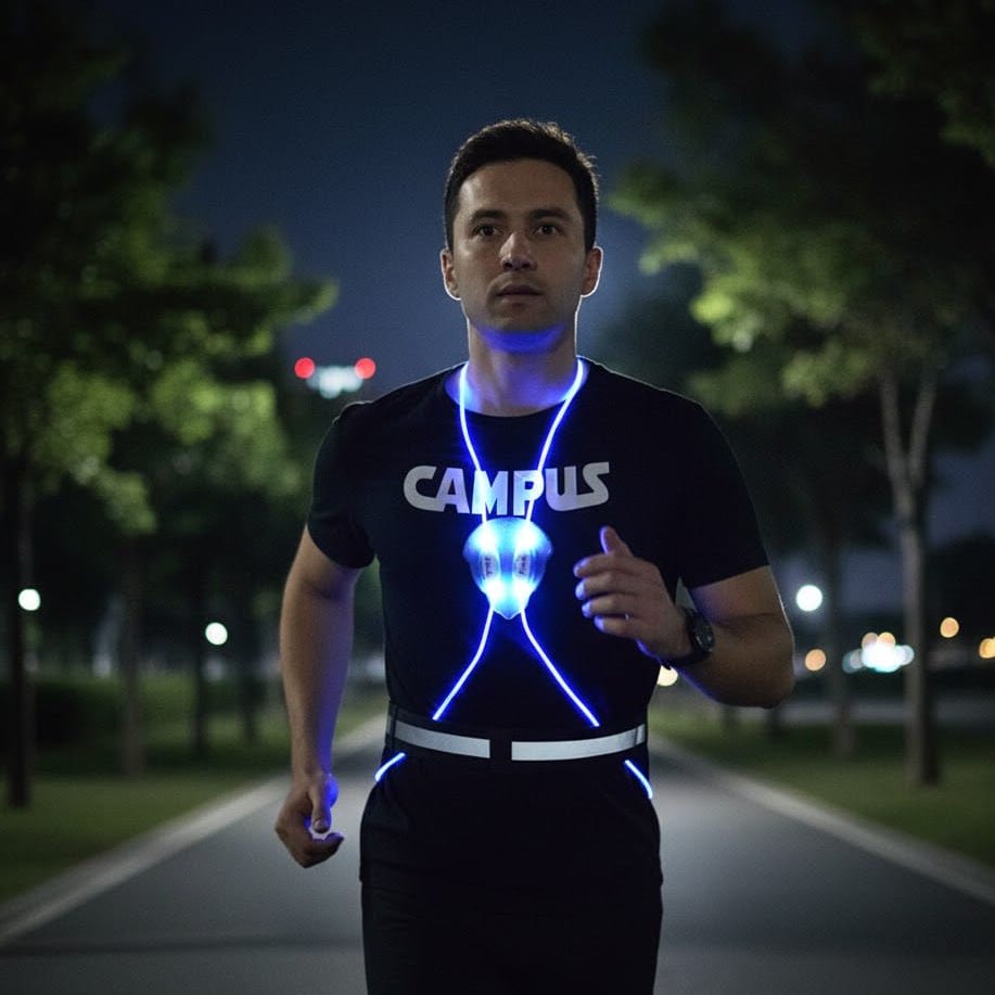 Reflektierende LED-Weste für Laufen, Radfahren und Gehen