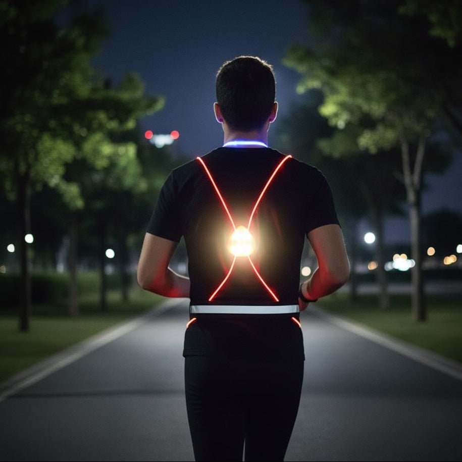 Reflektierende LED-Weste für Laufen, Radfahren und Gehen