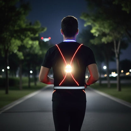 Reflektierende LED-Weste für Laufen, Radfahren und Gehen