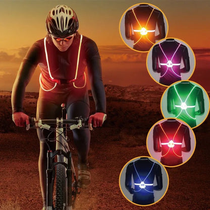Reflektierende LED-Weste für Laufen, Radfahren und Gehen