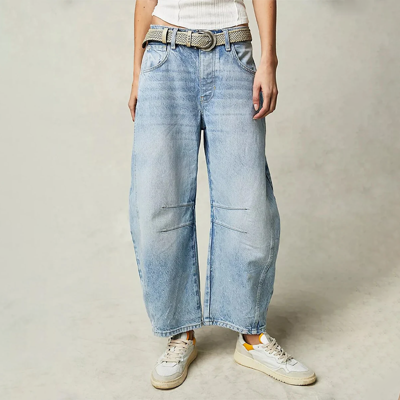 Damen Casual Baggy Jeans | Bequem