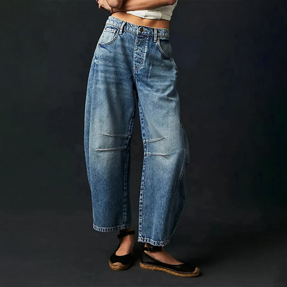 Damen Casual Baggy Jeans | Bequem