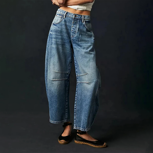 Damen Casual Baggy Jeans | Bequem