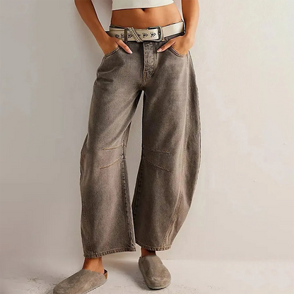 Damen Casual Baggy Jeans | Bequem