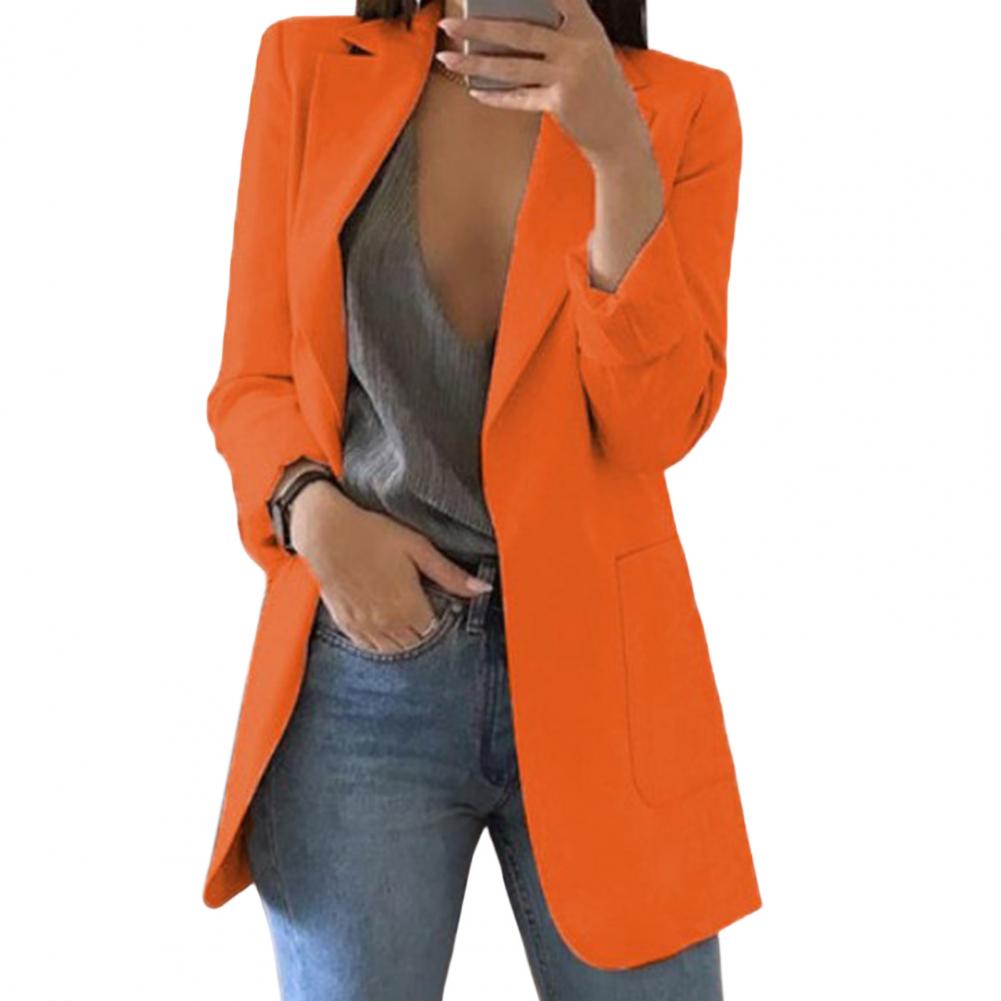 Damen Elegant Blazer Jacke | Lang
