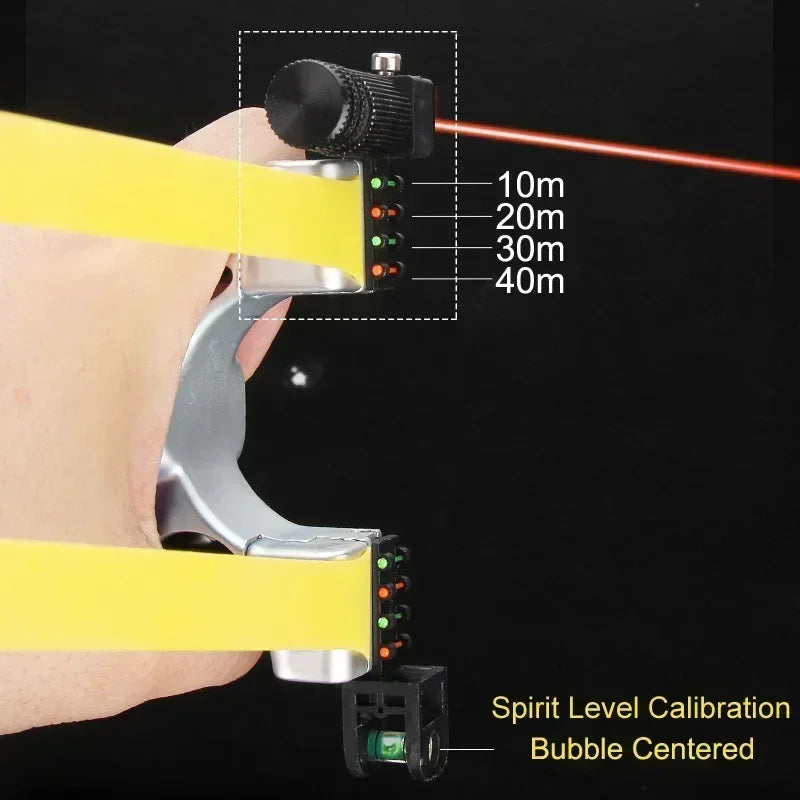 Präzisionsschleuder mit Laserzielvorrichtung, Wasserwaage und rutschfestem Griff