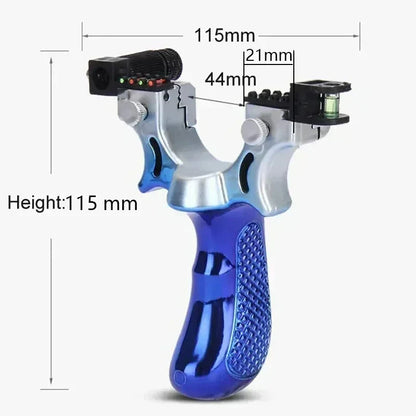 Präzisionsschleuder mit Laserzielvorrichtung, Wasserwaage und rutschfestem Griff