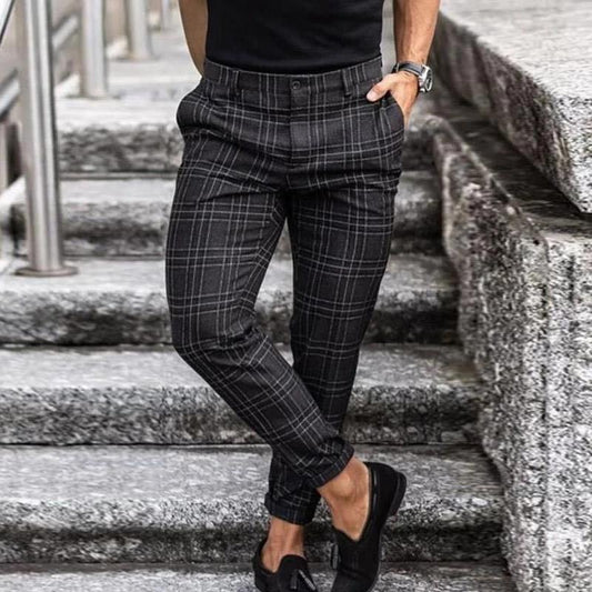 Herren Stoff Chinohose | Hell