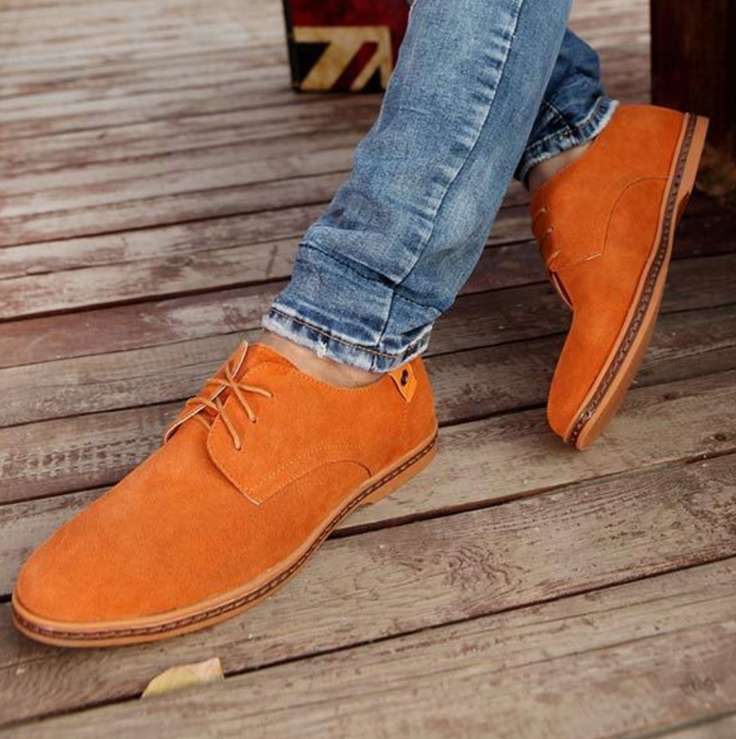 Herren Wildleder Oxford Slipper | Schnürschuhe