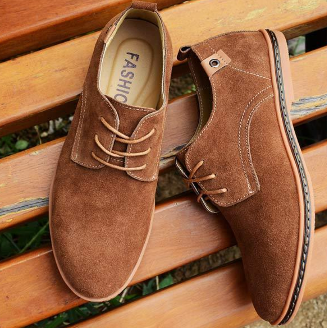 Herren Wildleder Oxford Slipper | Schnürschuhe