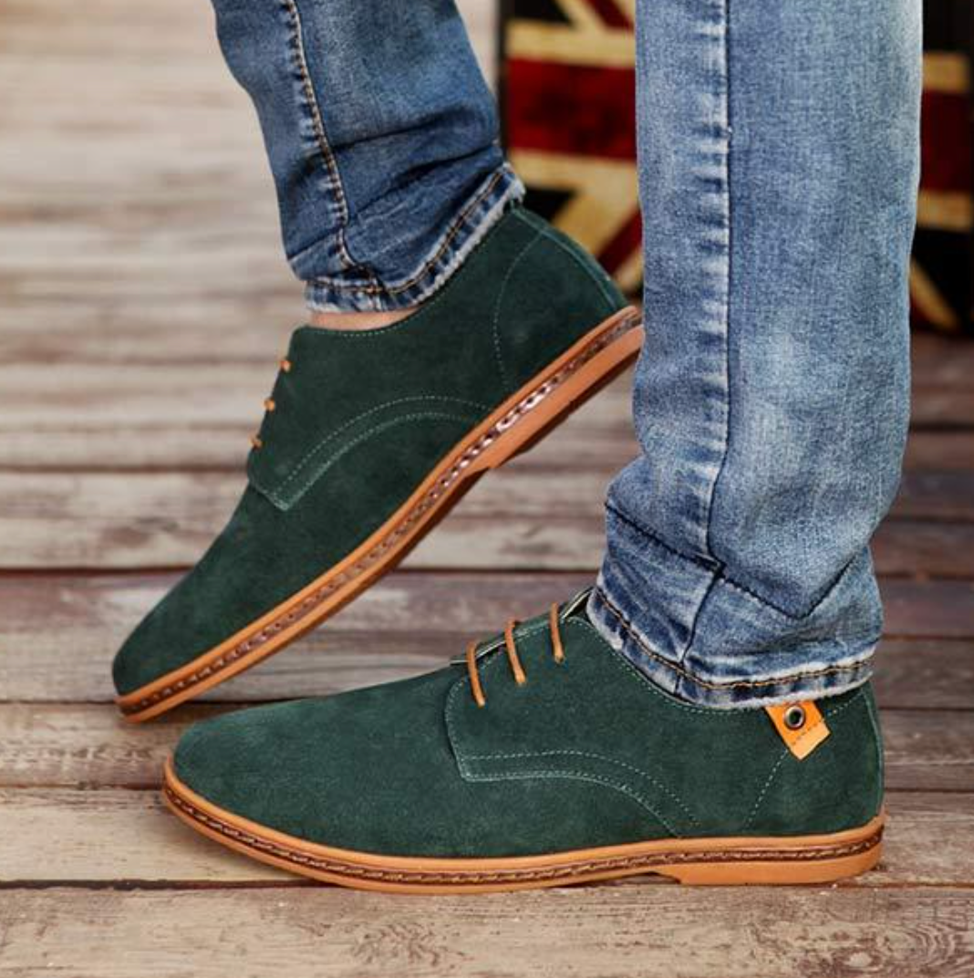 Herren Wildleder Oxford Slipper | Schnürschuhe