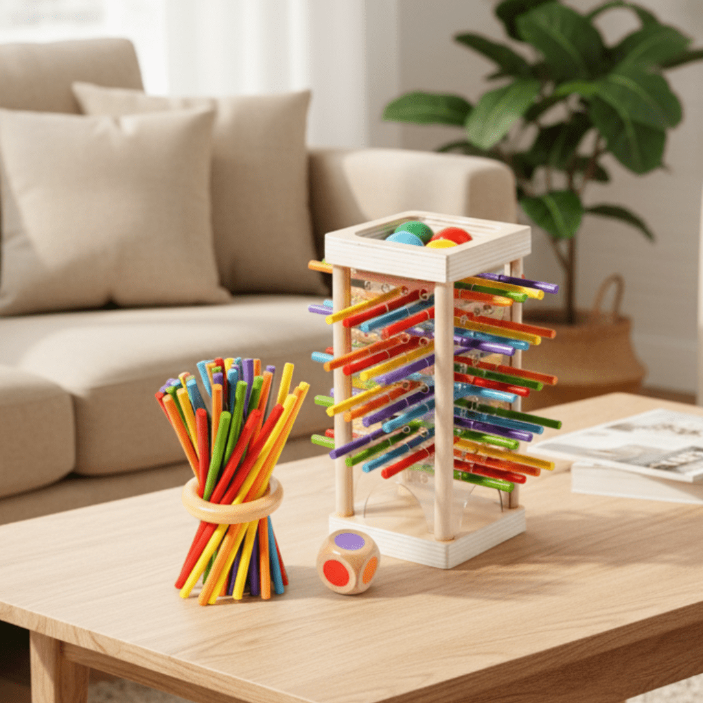 Montessori Zählstäbchen Set für kognitive Entwicklung und Koordination