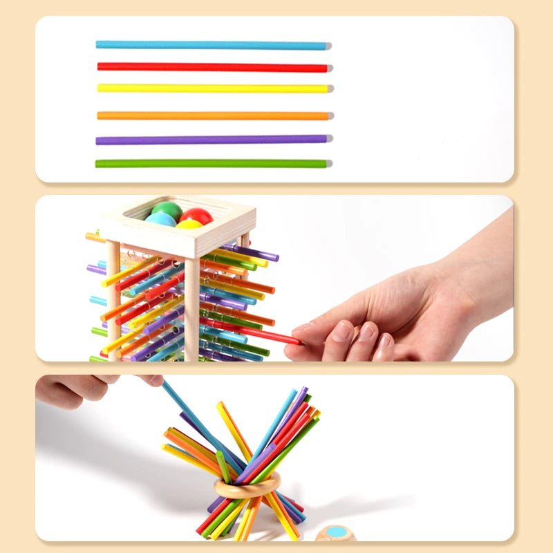 Montessori Zählstäbchen Set für kognitive Entwicklung und Koordination