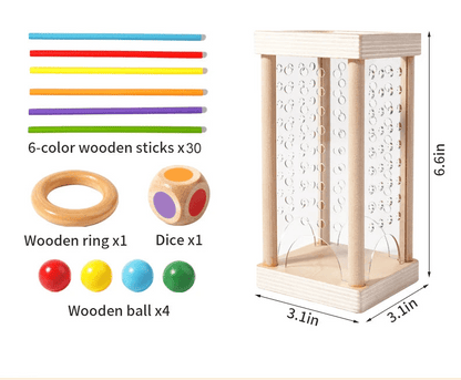 Montessori Zählstäbchen Set für kognitive Entwicklung und Koordination