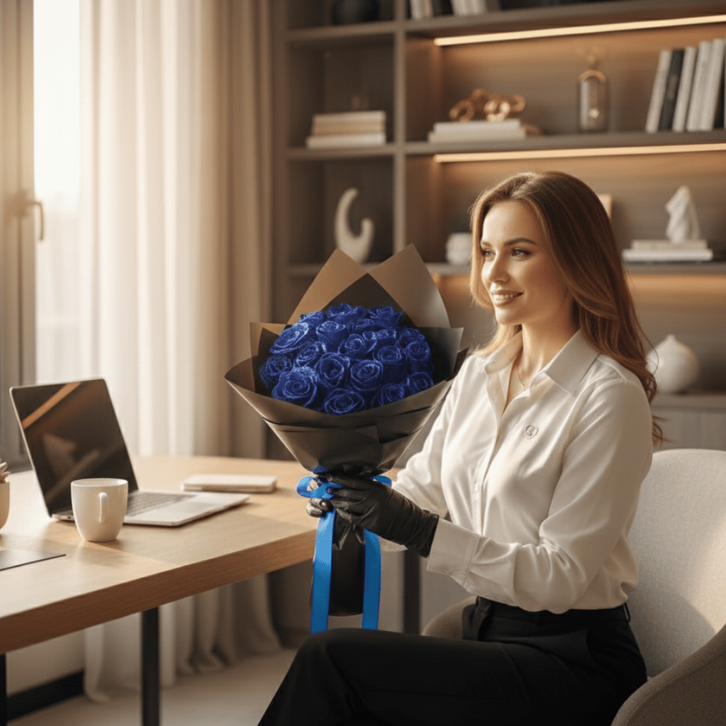 Ewige Glitzerrose für romantische Geschenke & Wohnkultur