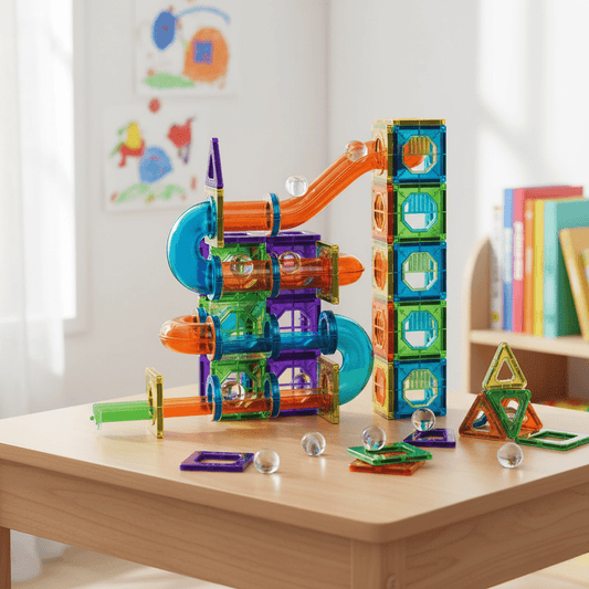 Magnetische Bausteine für kreatives 3D-Bauen und Lernspaß für Kinder ab 2 Jahren