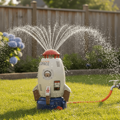 Rotierendes Wasserspielzeug für endlosen Sommergarten-Spaß