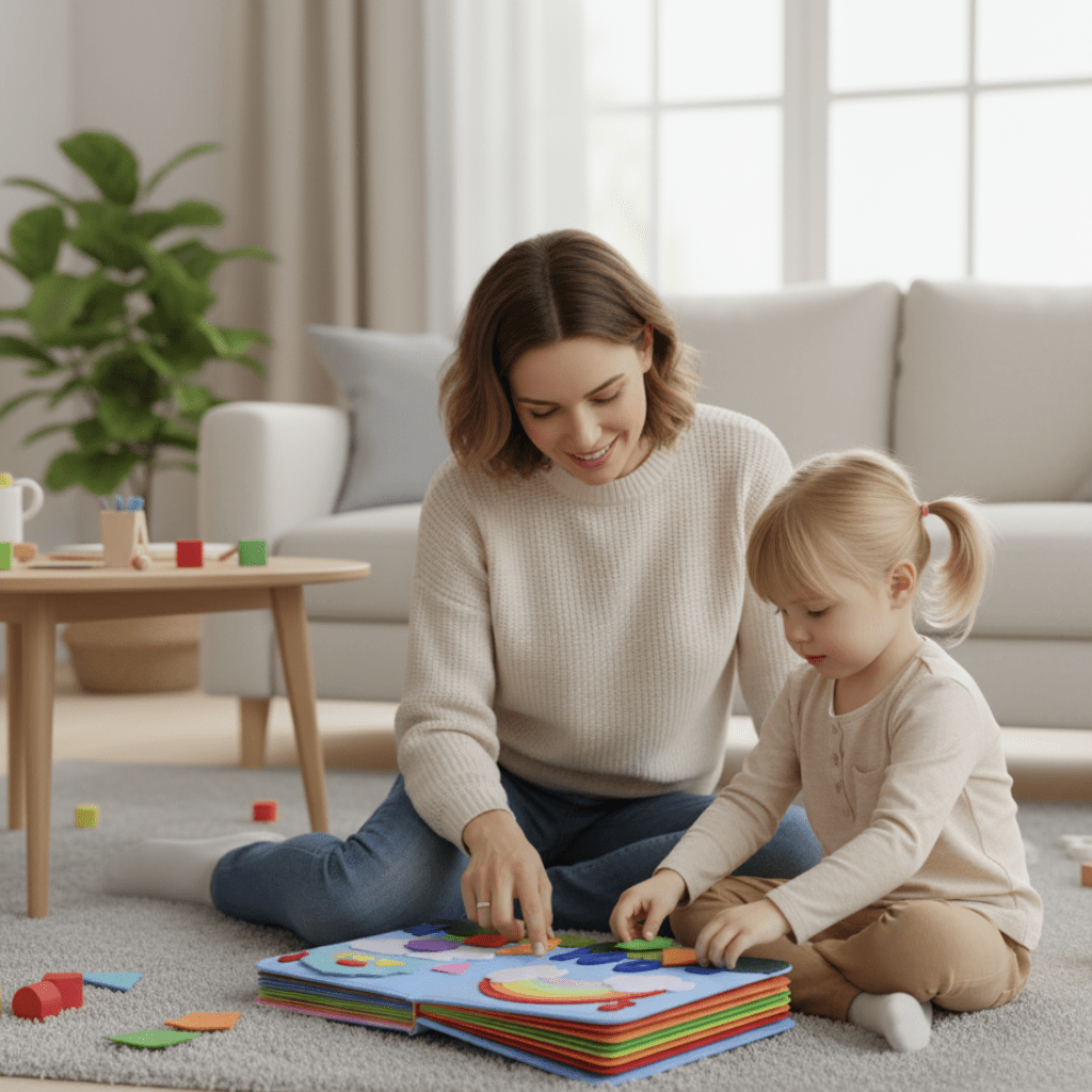 Montessori-inspiriertes Lernbuch für Kinder | Interaktive Geschichten und Bildungsaktivitäten