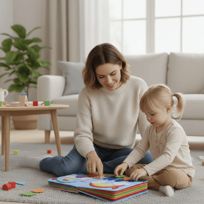 Montessori-inspiriertes Lernbuch für Kinder | Interaktive Geschichten und Bildungsaktivitäten