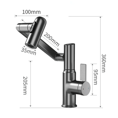 360° Intelligenter Wasserhahn mit LED-Temperaturanzeige