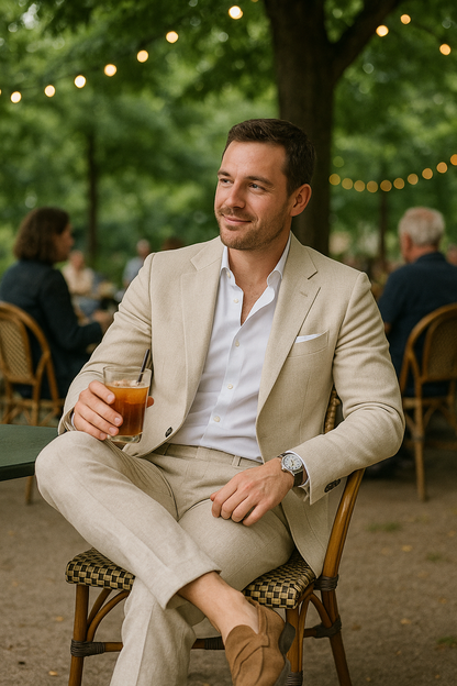 Herren Leinenanzug | Leicht und Stilvoll für Sommer und Herbst