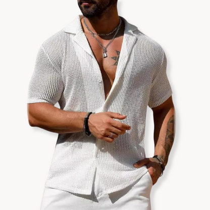 Herren Sommer Strandhemd | Kurzarm