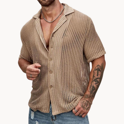 Herren Sommer Strandhemd | Kurzarm