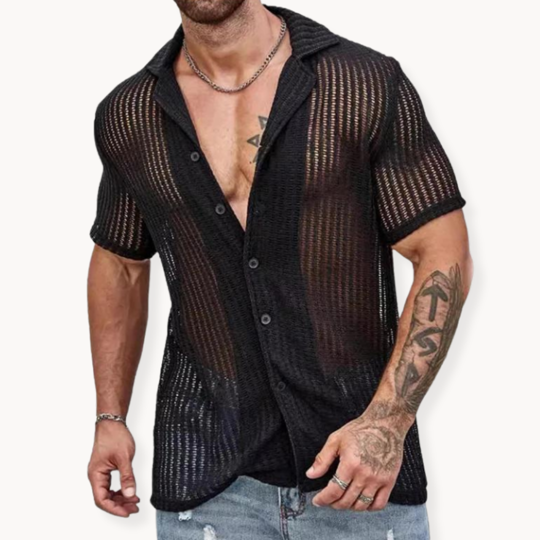 Herren Sommer Strandhemd | Kurzarm