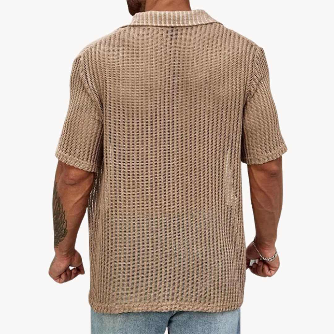 Herren Sommer Strandhemd | Kurzarm